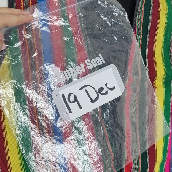 Tipicos Vintage Bohemian Multicolored Striped Button Front Vest Cotton Blend - Picture 9 of 9